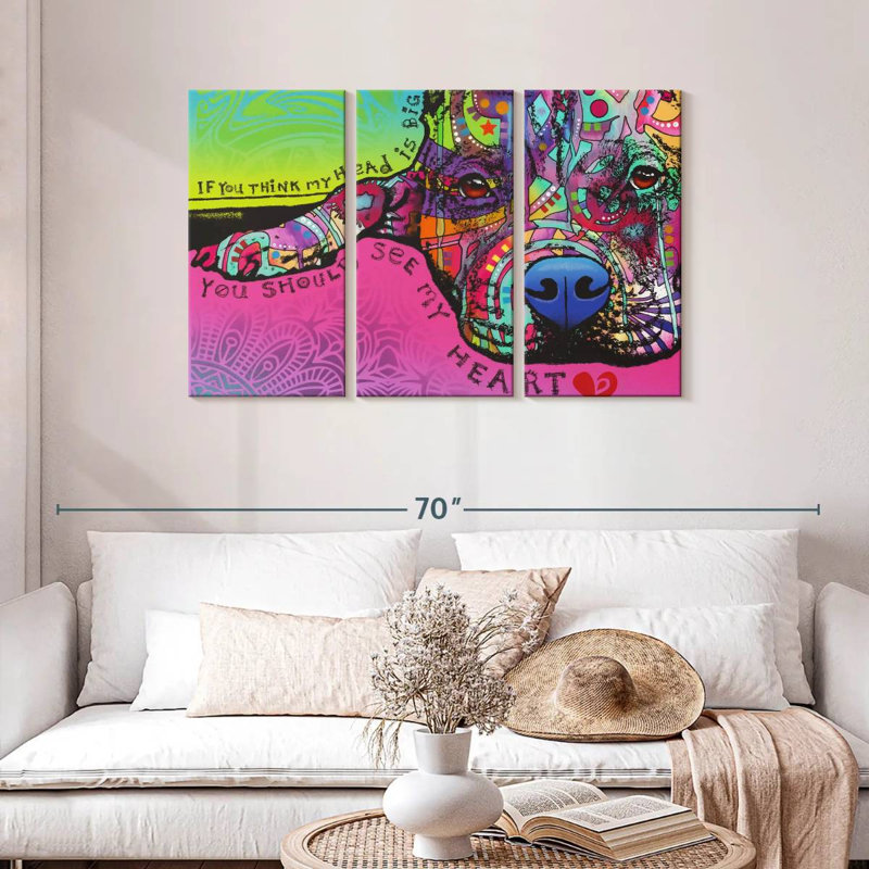 Brampt You Should See My Heart, 28" H x 45" W