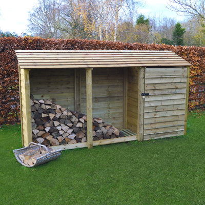 11 Ft. x 3 Ft. Log & Tool Store - Triple Bay Multi Storage Unit
