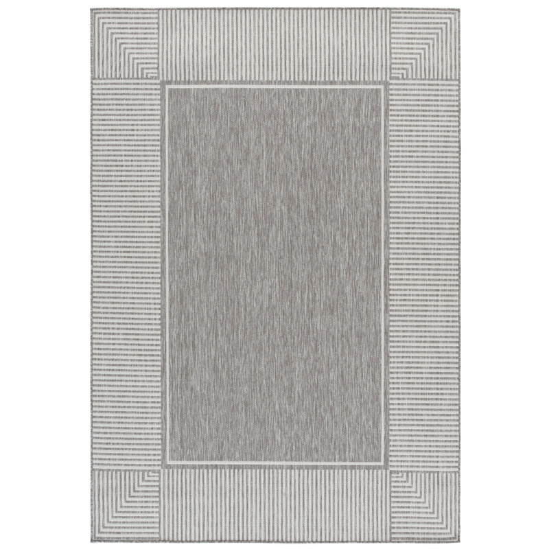 Tapis d'intérieur / extérieur à rayures Beach Loom Performance, Rectangle 8 pi 0 po x 10 pi 0 po