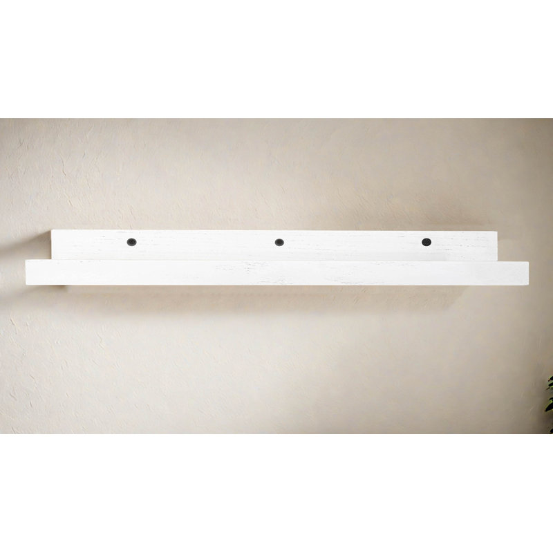Grandes tablettes rayonnées en chêne massif 3 pièces Rayne, 43x6x5