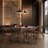 Bristol 5-Piece Designer Dining Set With Sculpted Wood Chairs-1010184396-1012875474