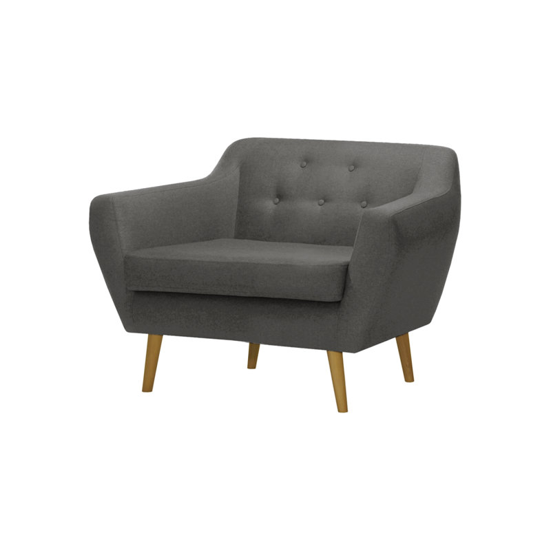 Melra Upholstered Armchair, Black