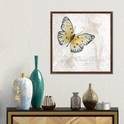 Postcard Butterfly I by Tava Studios - Floater Frame Gallery-Wrapped Canvas Giclée on Canvas