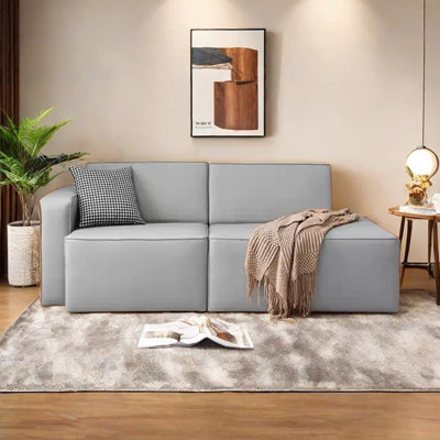 Chaises longues confortables en similicuir Comfy