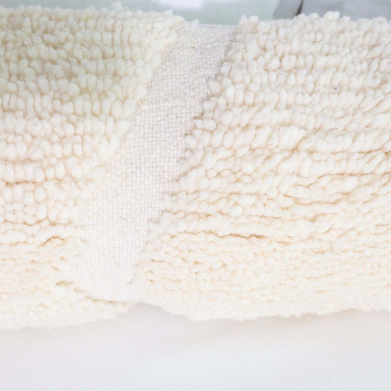 Housse de coussin lombaire Rifia, Beige géométrique 2