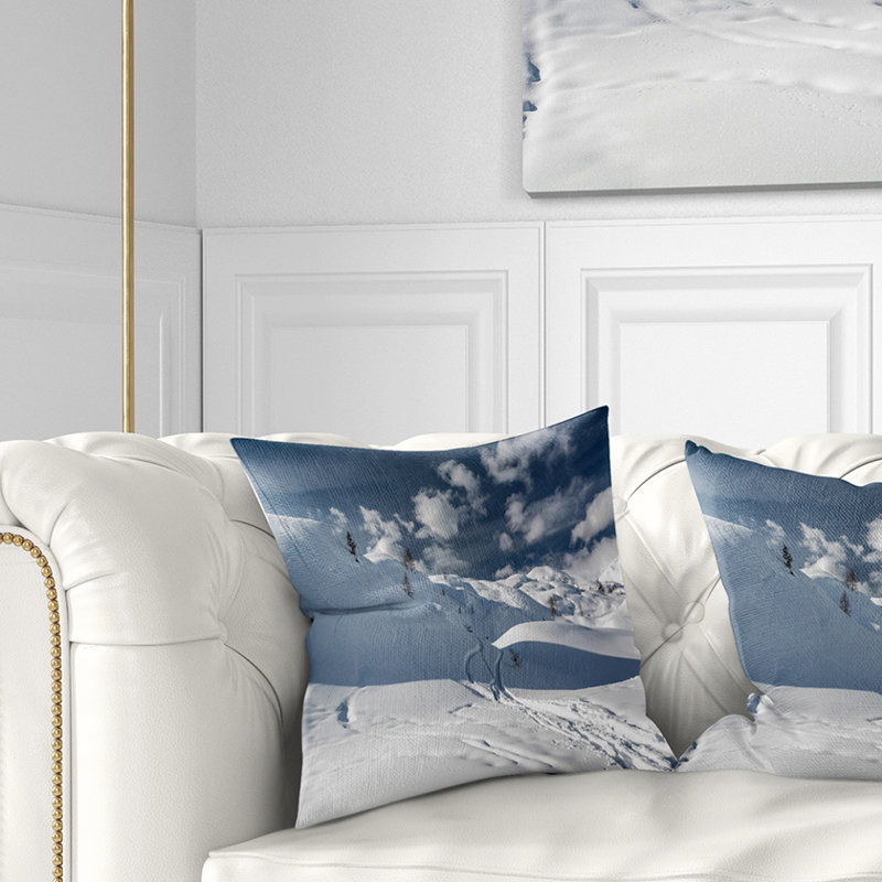 Coussin de paysage, 18 po x 18 po, Coussin décoratif