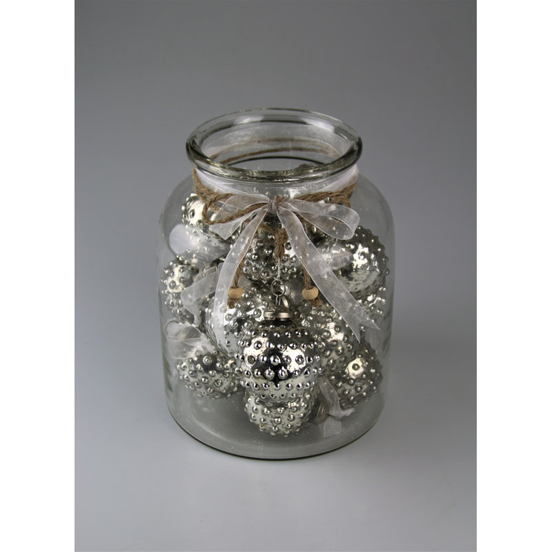Kemah Abstract Vase Filler, Silver