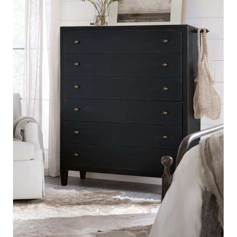 Chamberlain Bella Six-Drawer Chest, Black