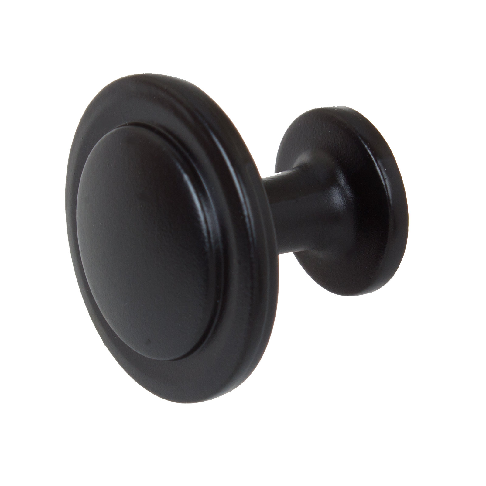 1 1/4" Diameter Mushroom Knob Multipack, Matte Black