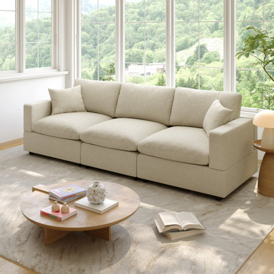Canapé modulaire Cloud Couch, canapé modulaire convertible à siège profond pour le salon, canapé modulaire rembourré en duvet moelleux moderne