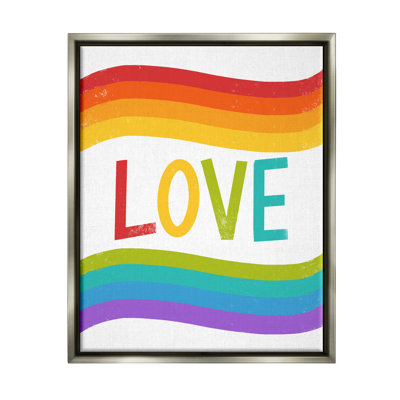 «Rainbow Love Pride Stripes» par Amanda Houston, impression