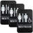 Enseigne de toilettes