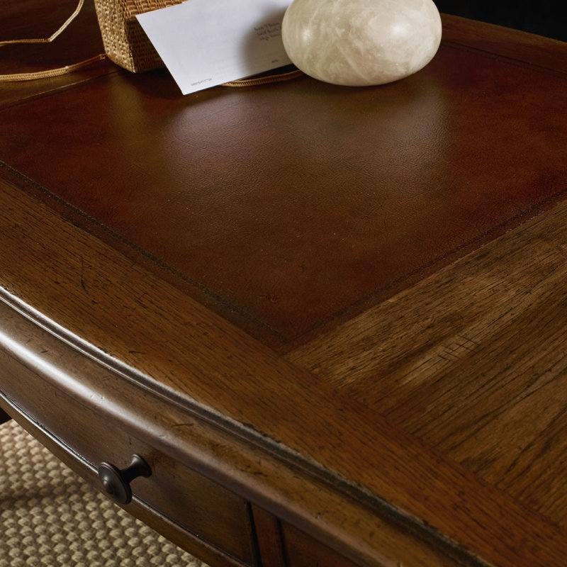 Archivist Solid Wood Writing Desk, Soft Casual Pecan