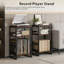 Manufactured Wood,Metal 71cm H Media Shelves-1140397974