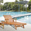 Bahama Reclining Teak Chaise Lounge