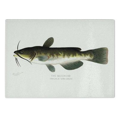 Tempered Glass Bullhead Fish Chopping Board