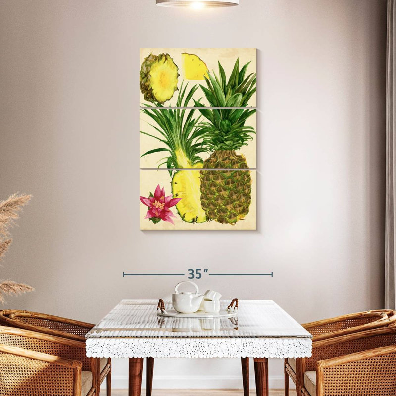 Yarlin Tropical Pineapple Study I, 45" H x 28" W