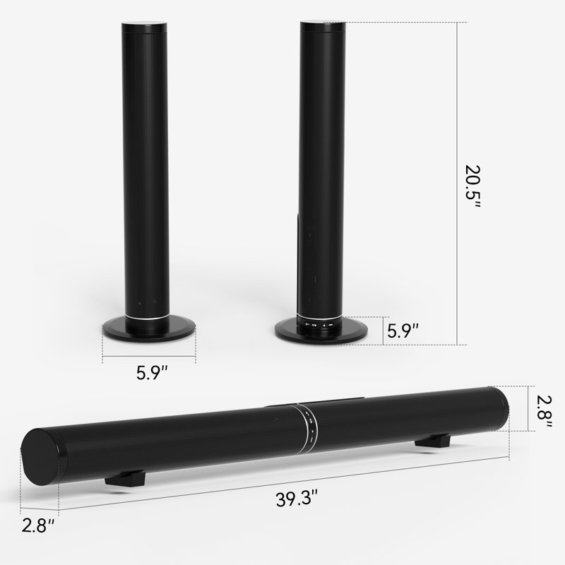 Lecteurs multimédia décoratifs de 20 pouces avec télécommande Bluetooth