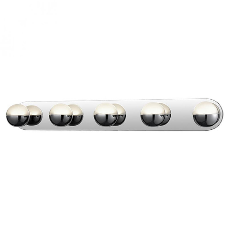 Pluto 5 - Light LED Bath Bar, Chrome