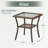 Outdoor Wicker Side Table, All Weather Rattan Small Patio Table Square End Table For Pool Balcony Deck Porch