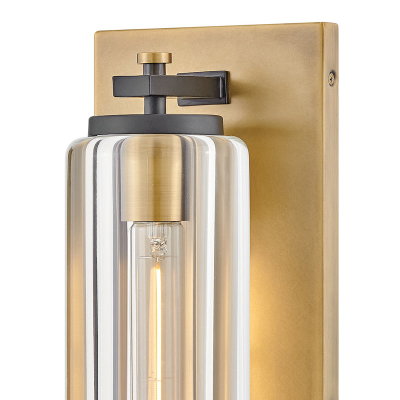 Hinkley Heavy Outdoor Wall Lantern, Heritage Brass