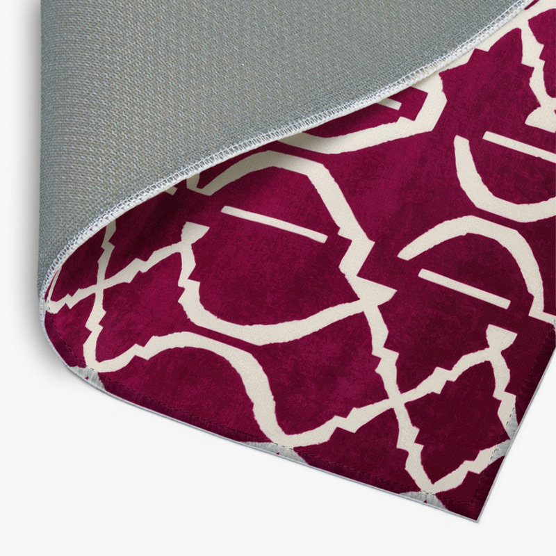 Tapis rouge intérieur et extérieur Trellis, Rectangulaire 8 pi x 10 pi