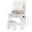 Vanity Set With 3-Color Adjustable LED Mirror And Power Outlet-883315656