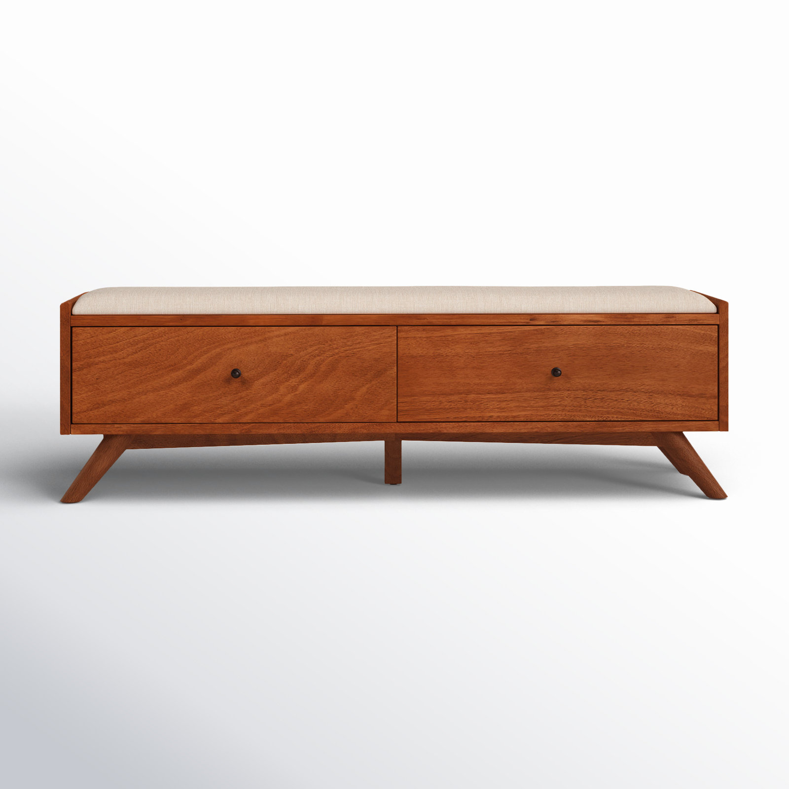 Williams 59" Bedroom Bench, Chestnut