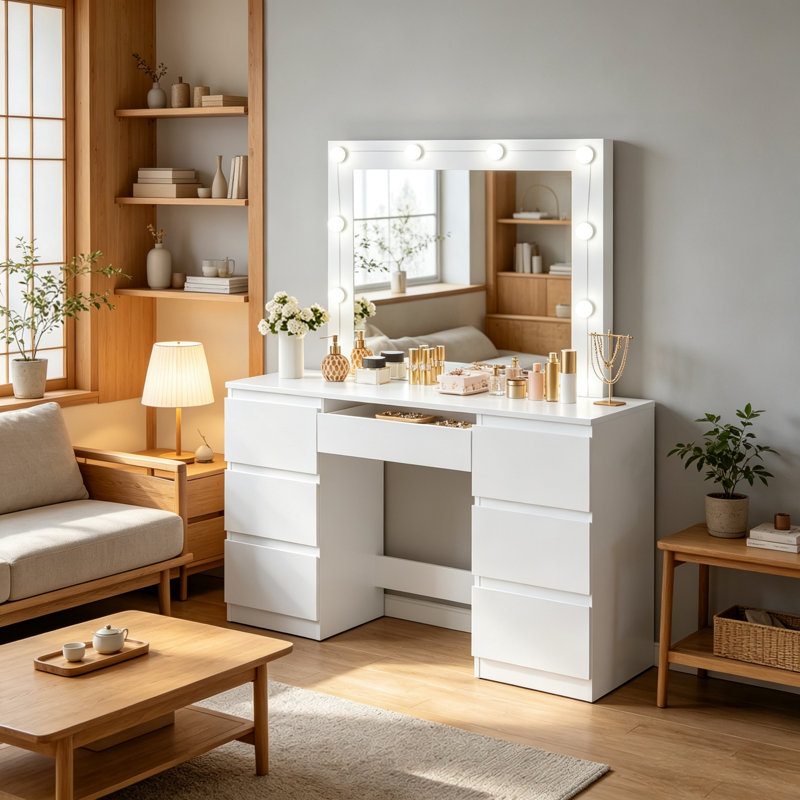 110 cm W Chest of 7 Drawers
