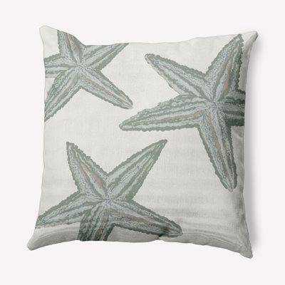 Coussin décoratif à imprimé plage et plage