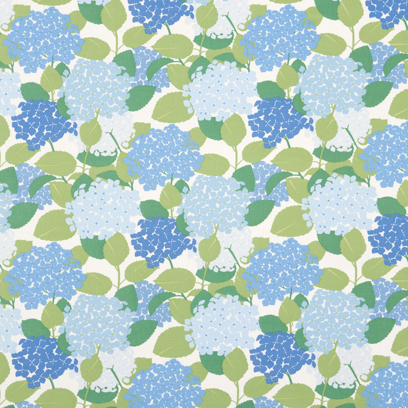 Hydrangea Fabric, Porcelain