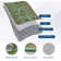 Botanical Flora Machine Washable Rug Low Pile Throw Carpet Non Slip Non Shedding Floor Cover Stain Resistant Folding Carpet For Home Decor