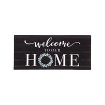 Miniature Black Welcome Doormat