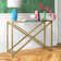 Calix Glass Top Console Table