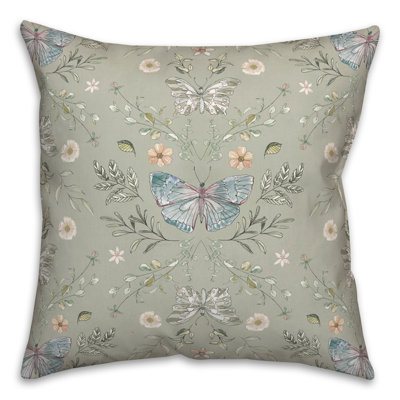  Floral Throw Pillow