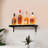 1-3 Tier Bottle Display Shelf Bar Shelves with Remote & App Control,16 Colours,4 Music Modes,Acrylic Lighted Bottle Display for Liquor Shelves