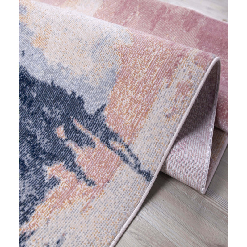 Sonequa Abstract Indoor Rug, Rectangle 4' x 5'11"