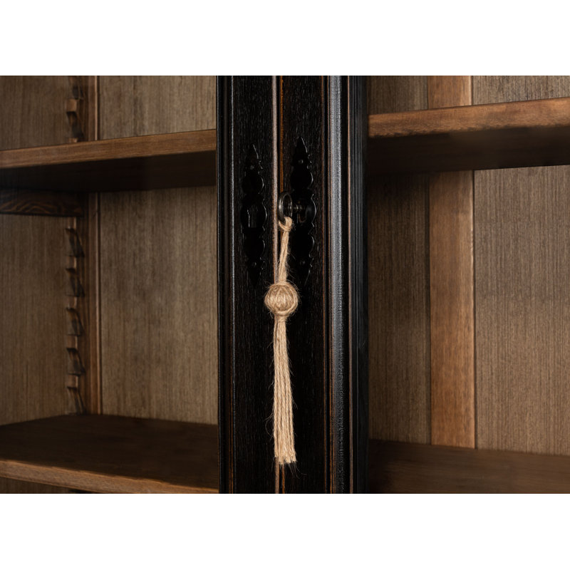 Wilkesville Solid Wood China Cabinet, Ebony