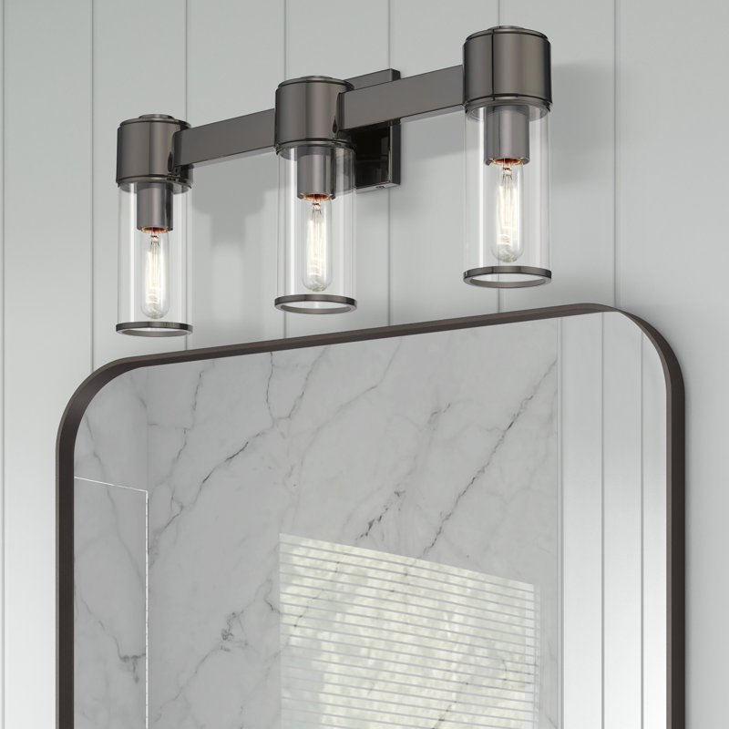 Barbette 3 - Light Dimmable Vanity Light, Black Chrome
