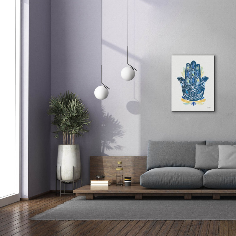  «Hamsa 2 Collage» par Courtney Prahl, art mural sur toile, 26 po x 34 po