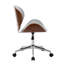Chaise de bureau en similicuir avec base en chrome Bradford-33072940