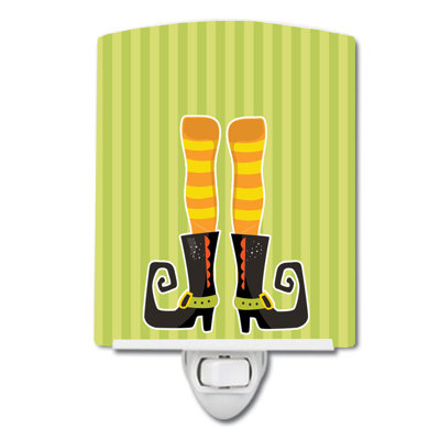 Halloween Witch's Feet 4 Ceramic Night Light