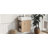 [Video]21.6 inch Modern Floating Bathroom Vanity with Ceramic Basin - Perfect for Small Bathrooms, Left side storage