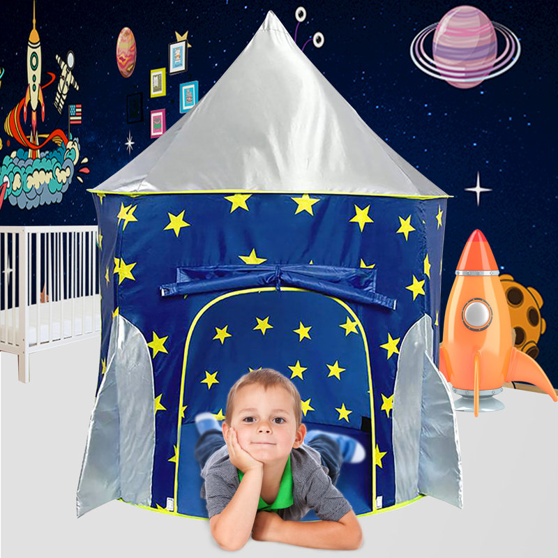 Tente de jeu 41 po x 41 po à usage intérieur / extérieur en polyester avec sac de transport