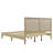 Behre Woven Rattan Cane Solid Wood Bed-304232213