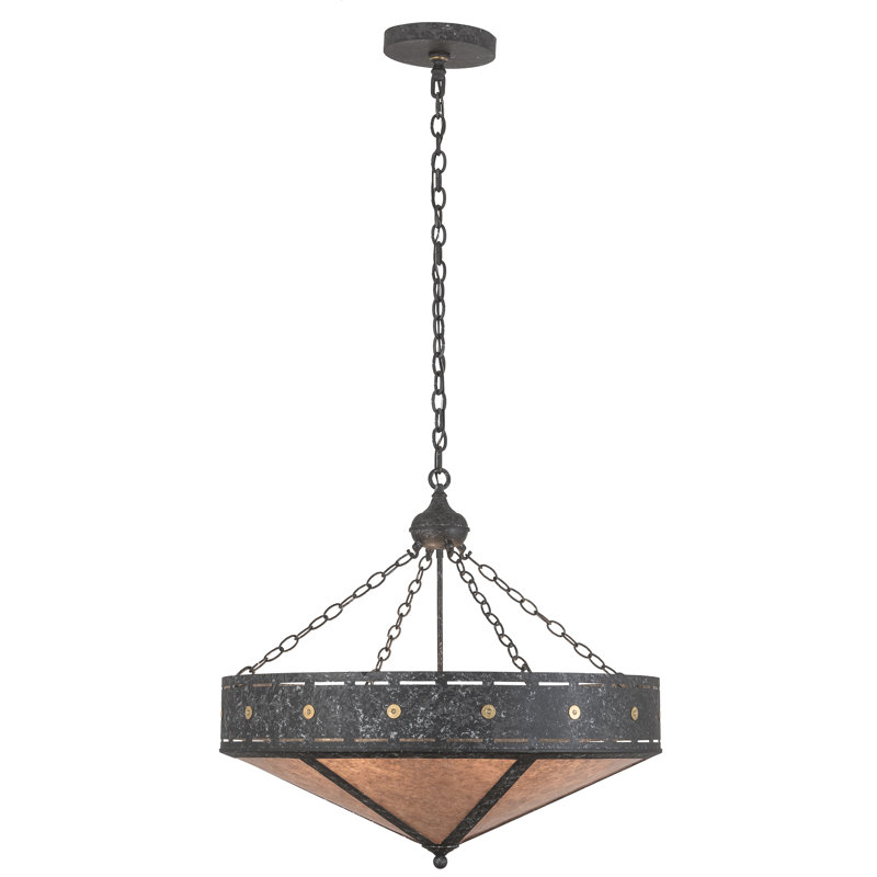 Luminaire suspendu bol à 6 lumières Craftsman