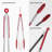 U-Taste 600ºF Heat-Resistant Silicone Kitchen Tongs: 7+9+12 Inch Heat Resistant Cooking Tong Set-75903810