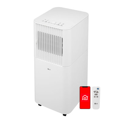 Climatiseur portatif blanc LG 6 000 BTU DOE (8 000 BTU ASHRAE) | Refroidit jusqu'à 250 pieds carrés Pi.