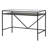 Glass Top Metal Base Writing Desk