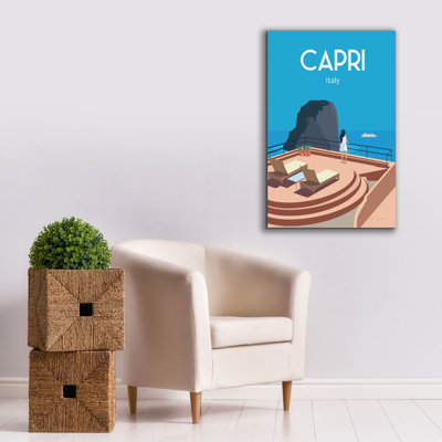 «Capri» par Omar Escalante, art mural sur toile